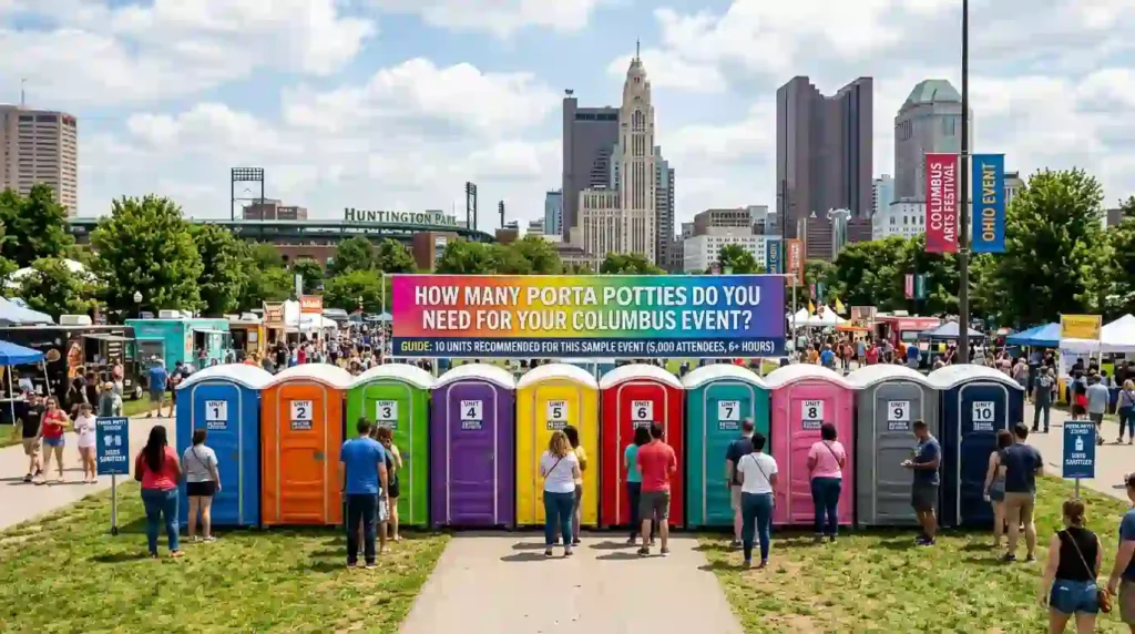 How Many Porta Potties Do You Need for Your Columbus Event